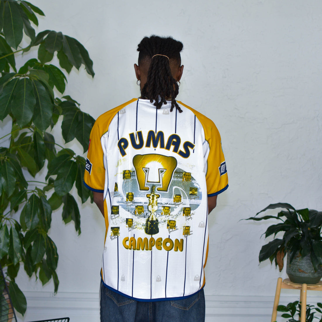 Vintage 2003-04 Pumas UNAM Kikin Fonseca AOP Graphic Jersey