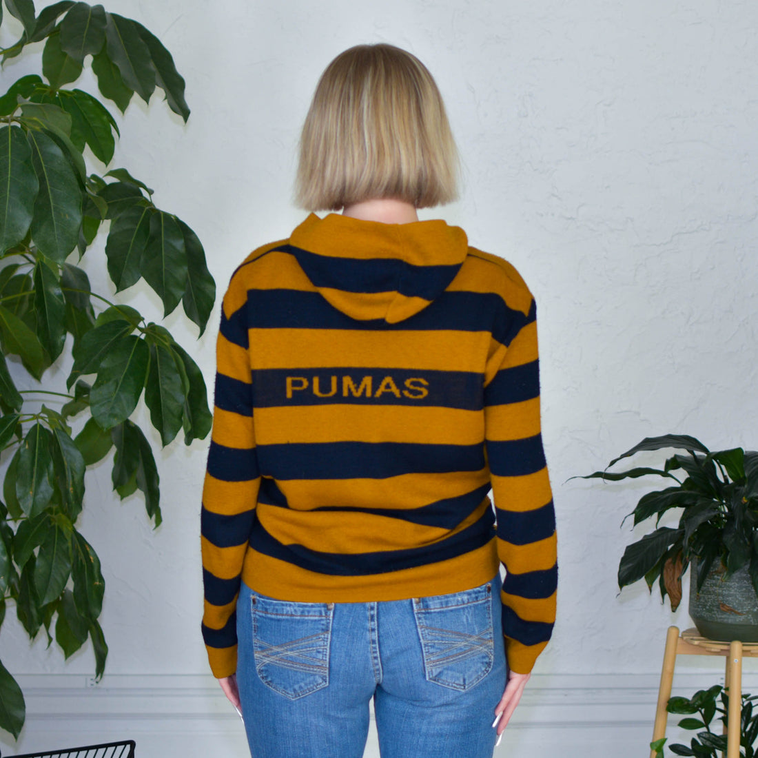 Vintage Pumas UNAM Knit Zip Up Hoodie