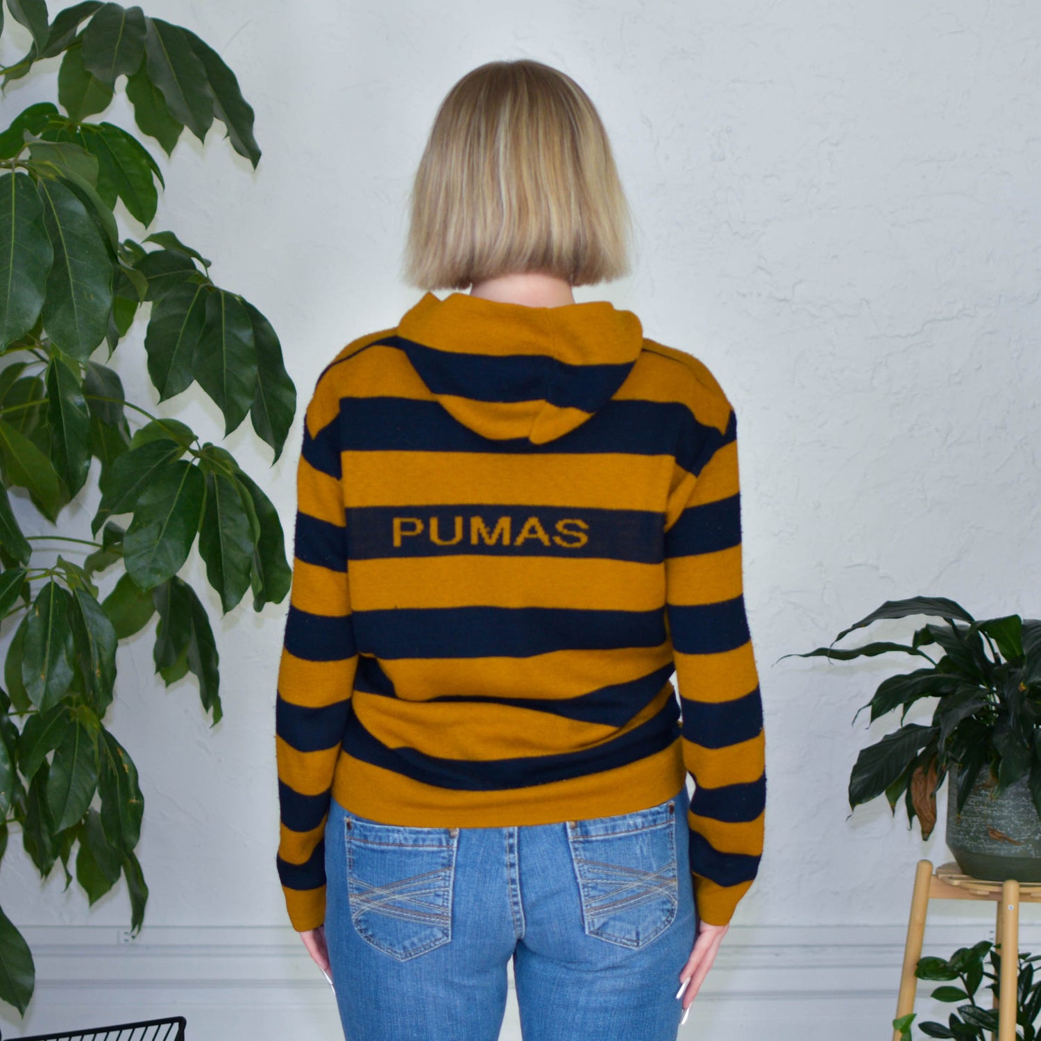 Vintage Pumas UNAM Knit Zip Up Hoodie