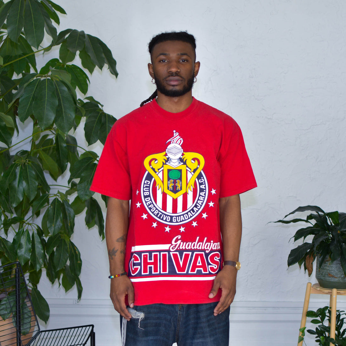 Vintage 90s Chivas de Guadalajara AOP T-Shirt