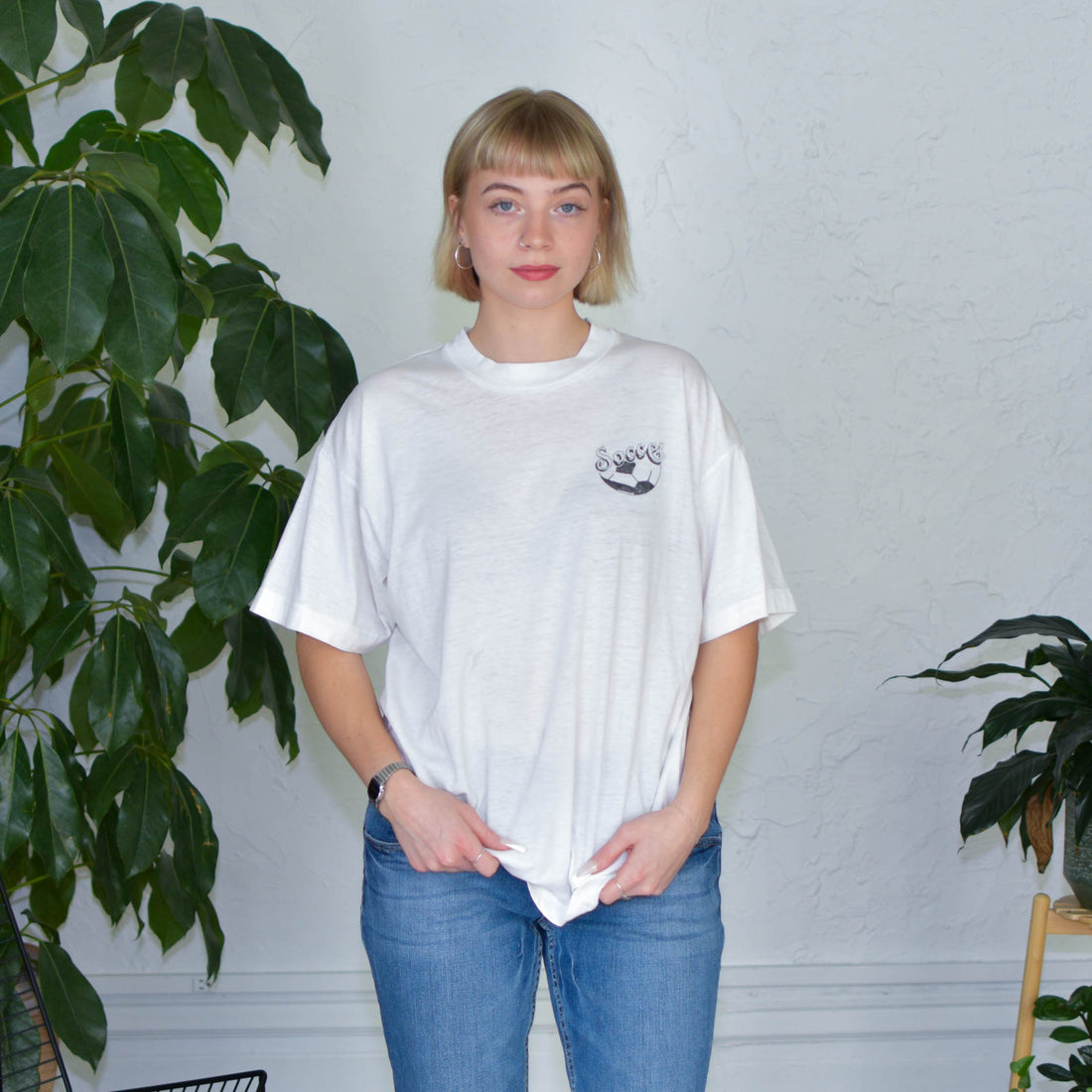 Vintage 90s Club America Duck Cartoon T-Shirt