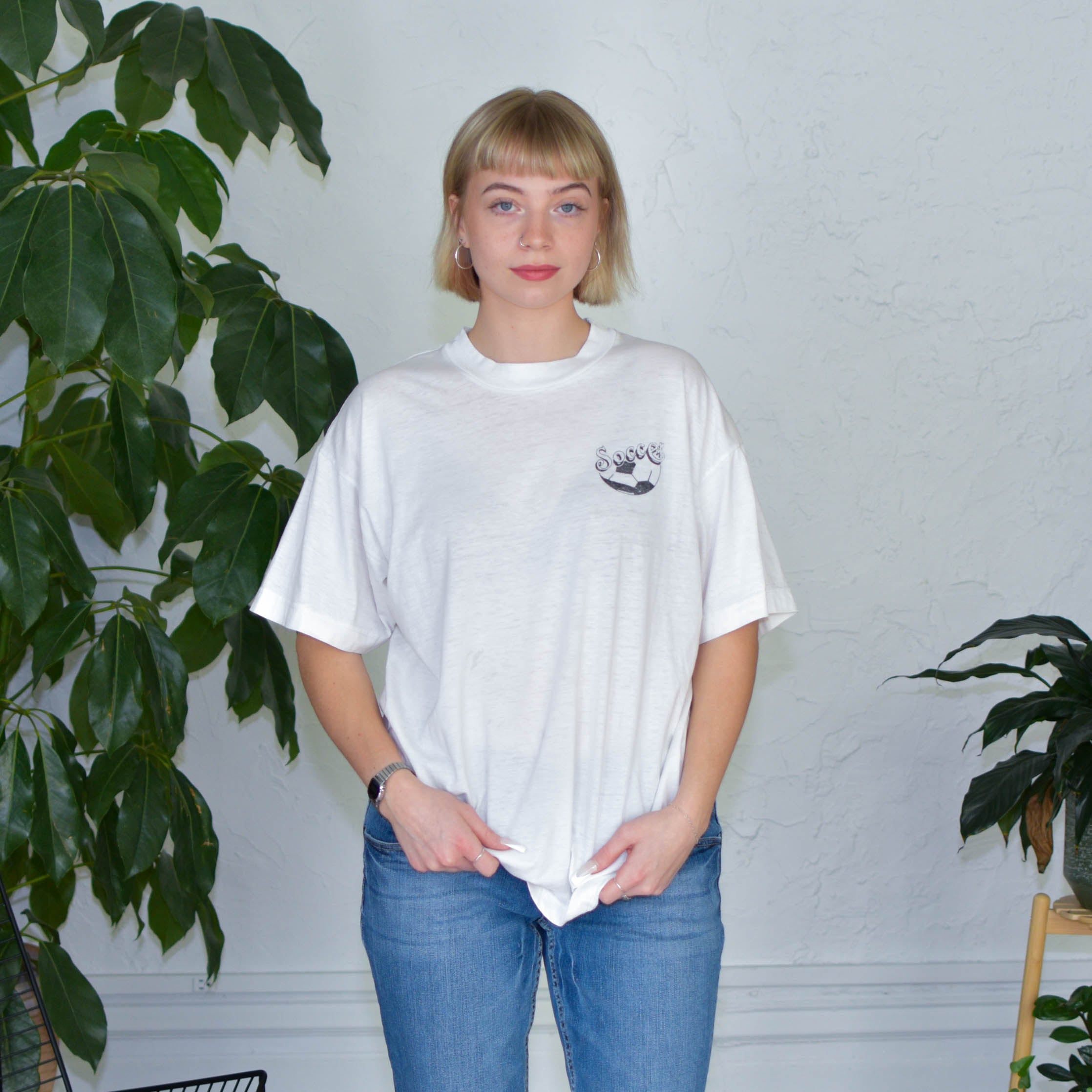 Vintage 90s Club America Duck Cartoon T-Shirt
