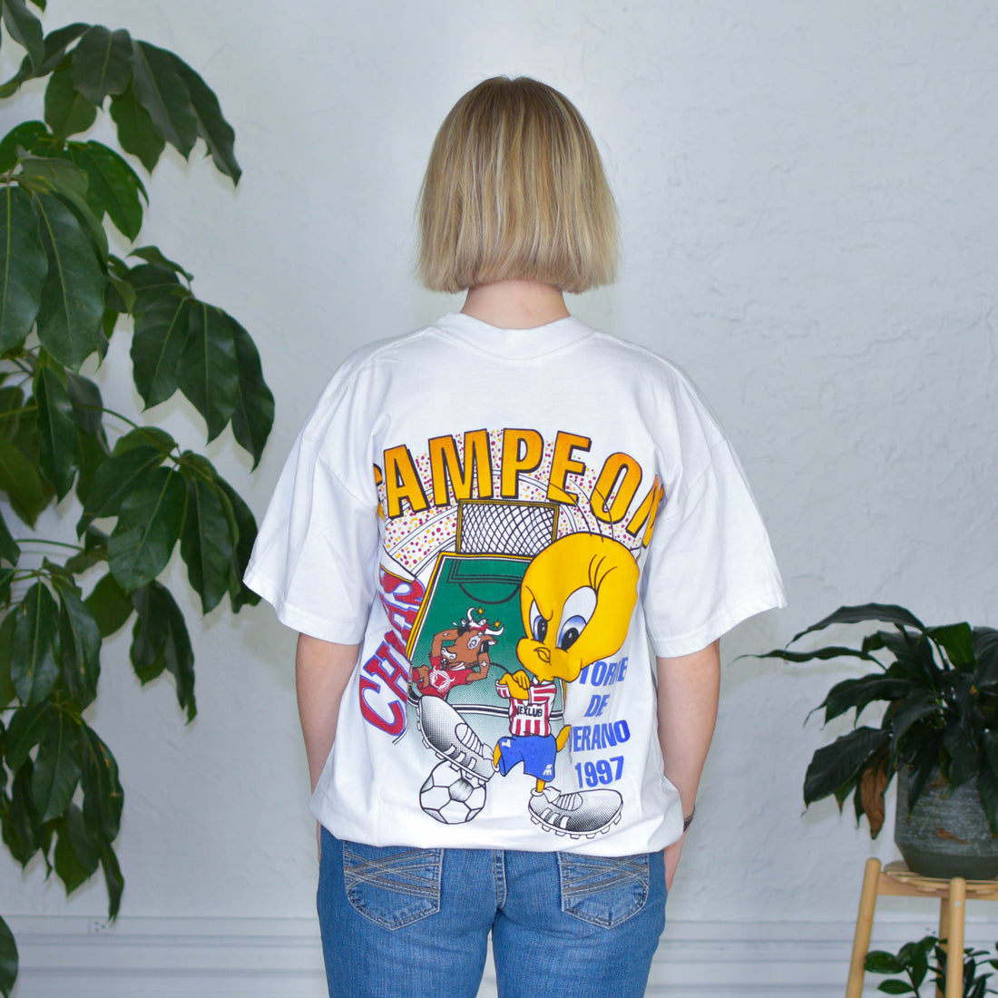 Vintage 1997 Chivas de Guadalajara Tweety Bird &