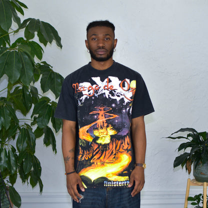 Vintage Mago de Oz &quot;Finesterria&quot; Mexican Boot Graphic T-Shirt