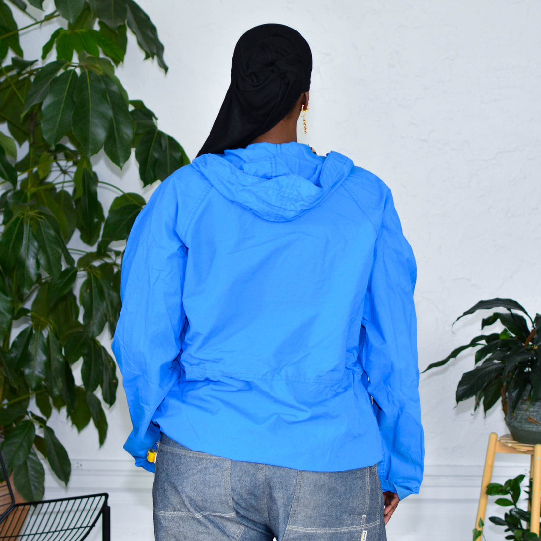 Vintage L.L.Bean Blue Quarter Zip Winbreaker