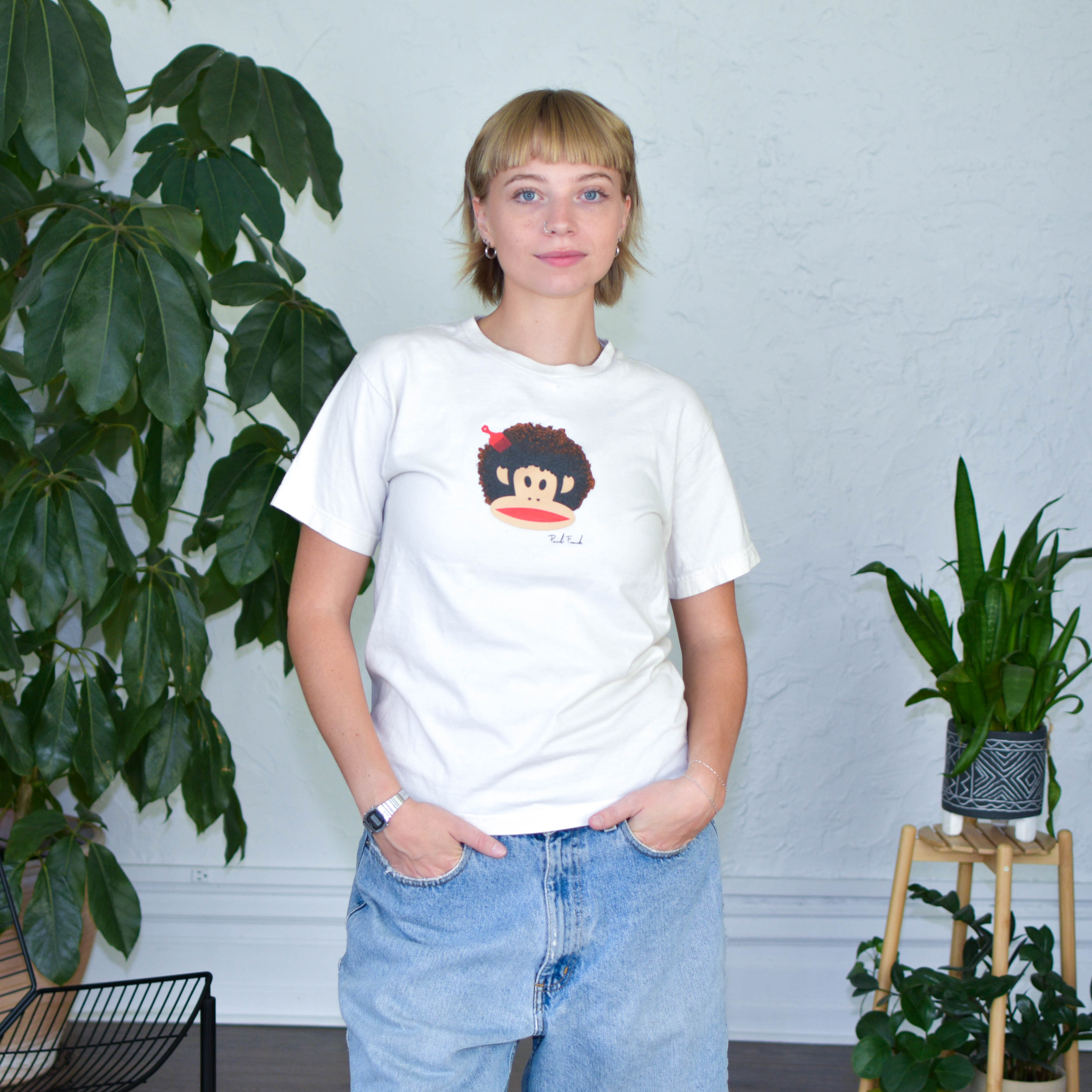 Y2K Paul Frank Industries Afro T-Shirt