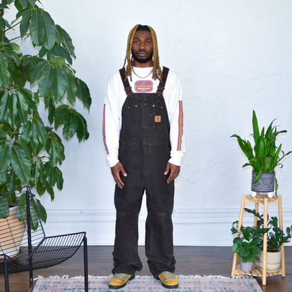 Vintage Carhartt Dark Brown Double Knee Overalls