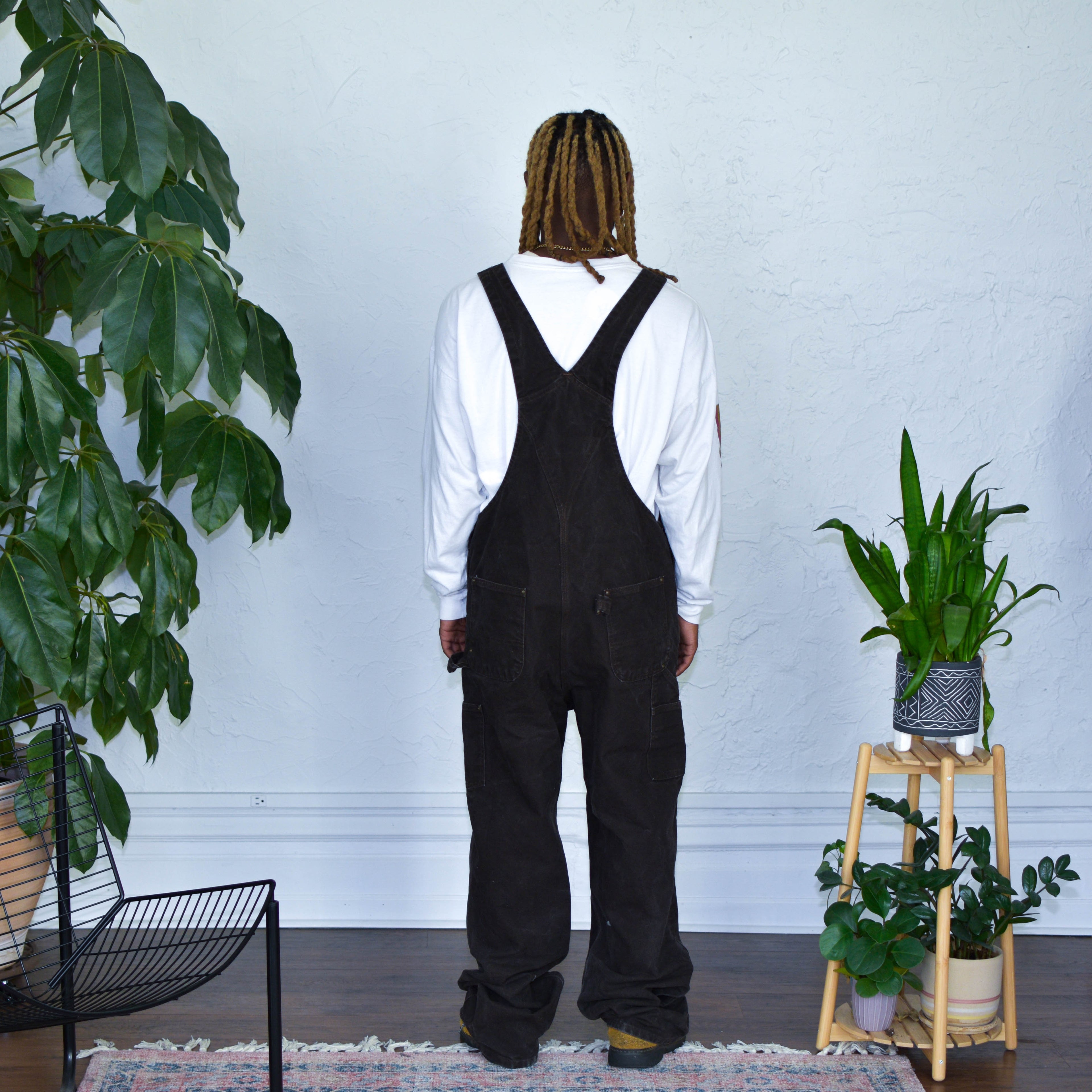 Vintage Carhartt Dark Brown Double Knee Overalls