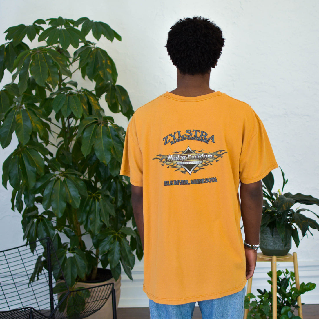 Vintage Harley Davidson Orange T-Shirt