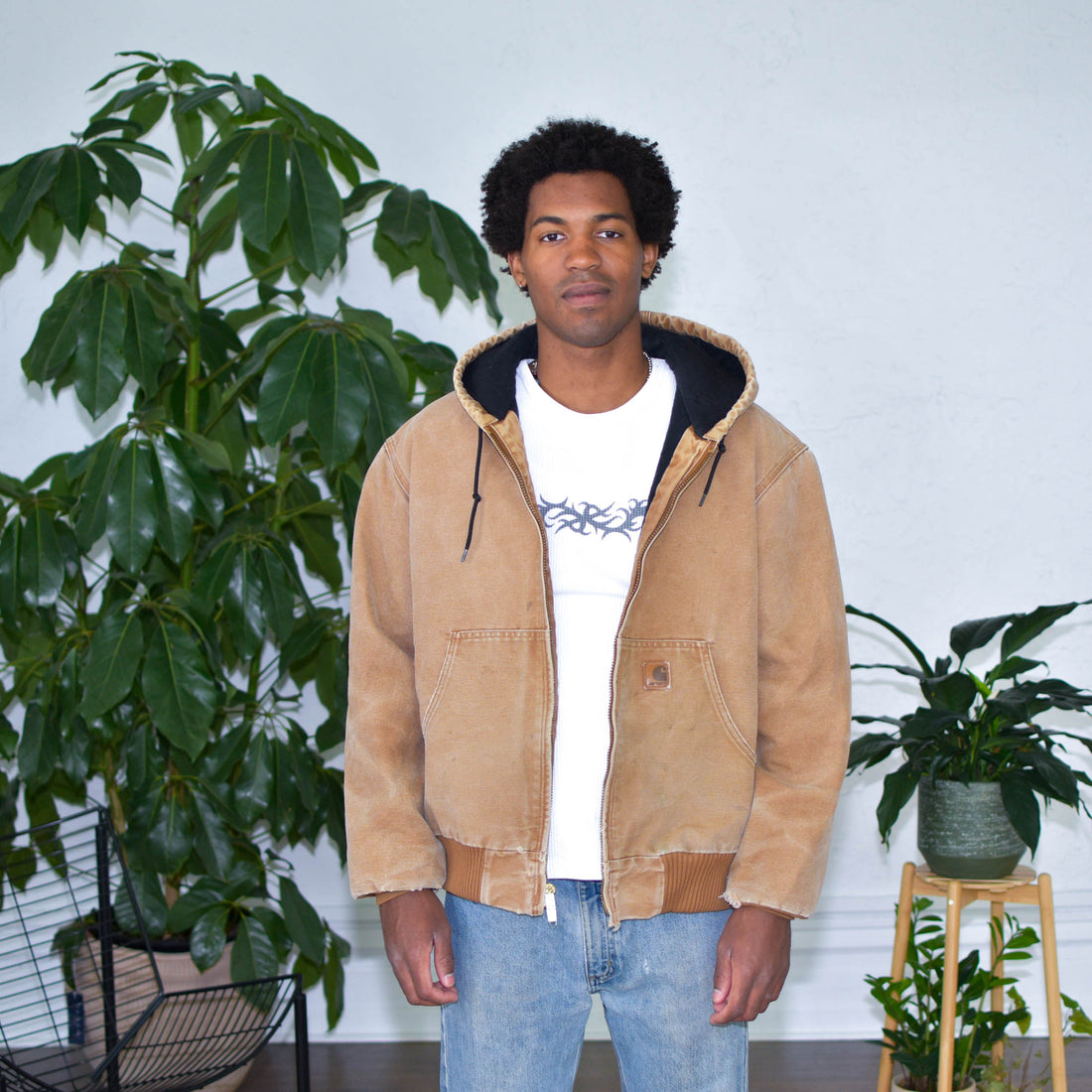 Vintage Carhartt Faded Tan Work Jacket