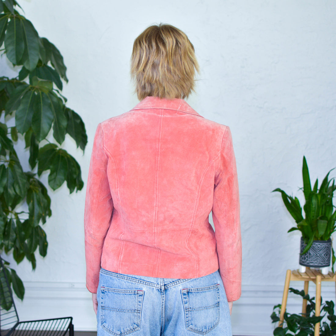 Y2K Relativity Pink Suede Blazer