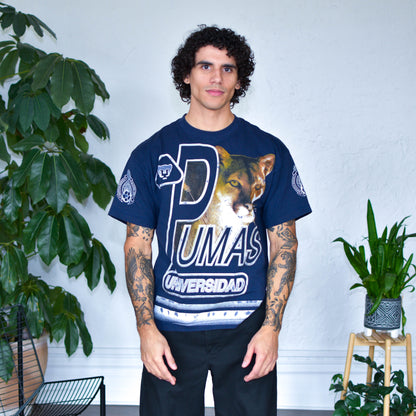 Vintage Pumas UNAM AOP Graphic T-Shirt