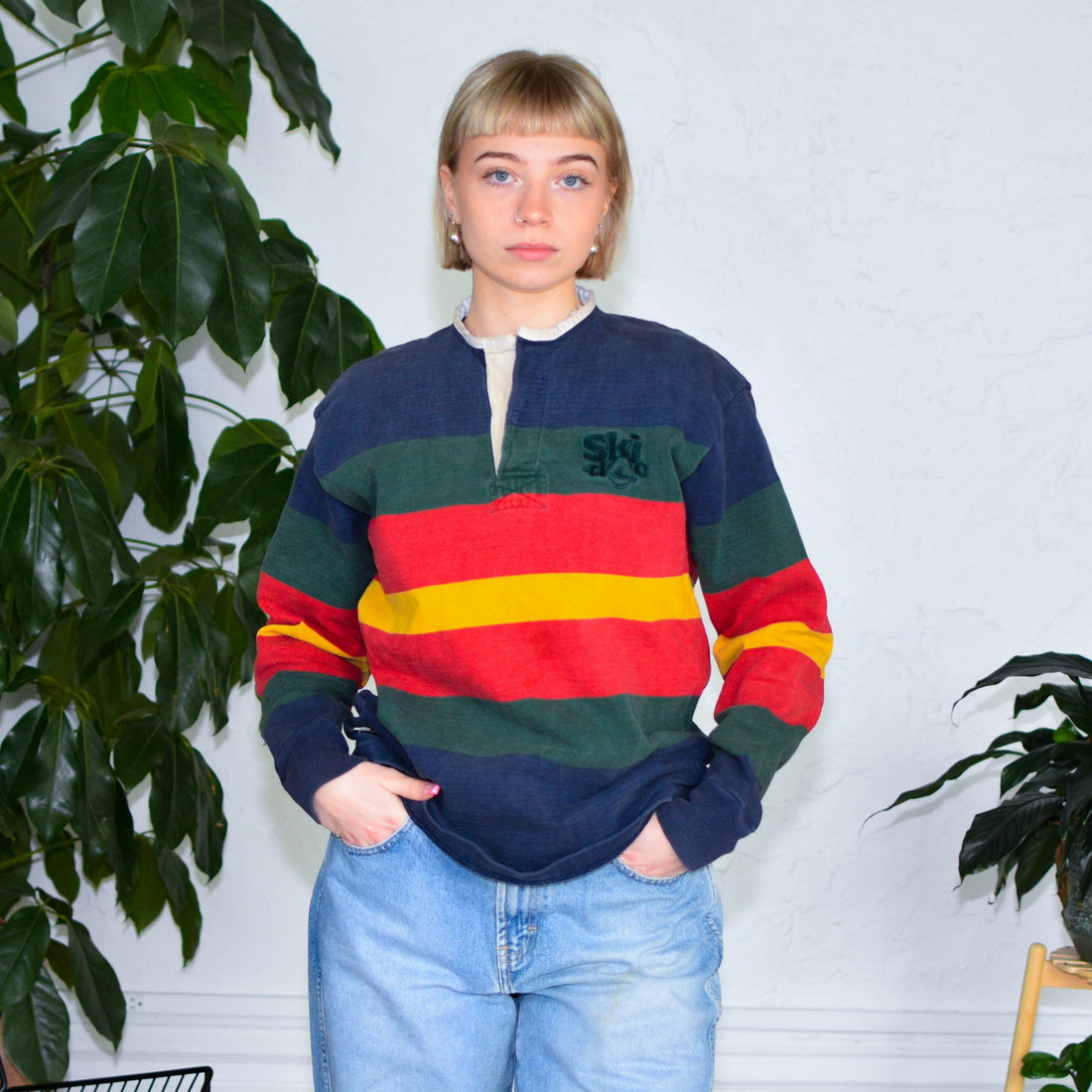 Vintage Ski-Doo Rugby Top