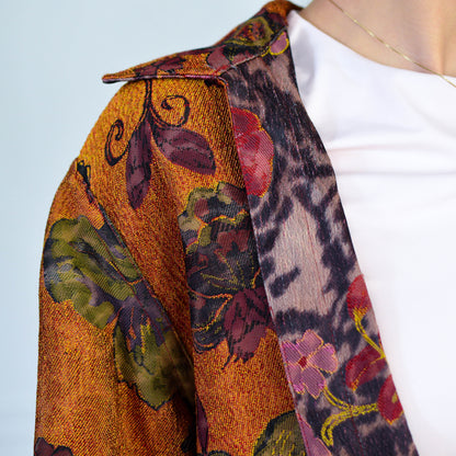 Vintage Reversable Floral Tapestry Jacket