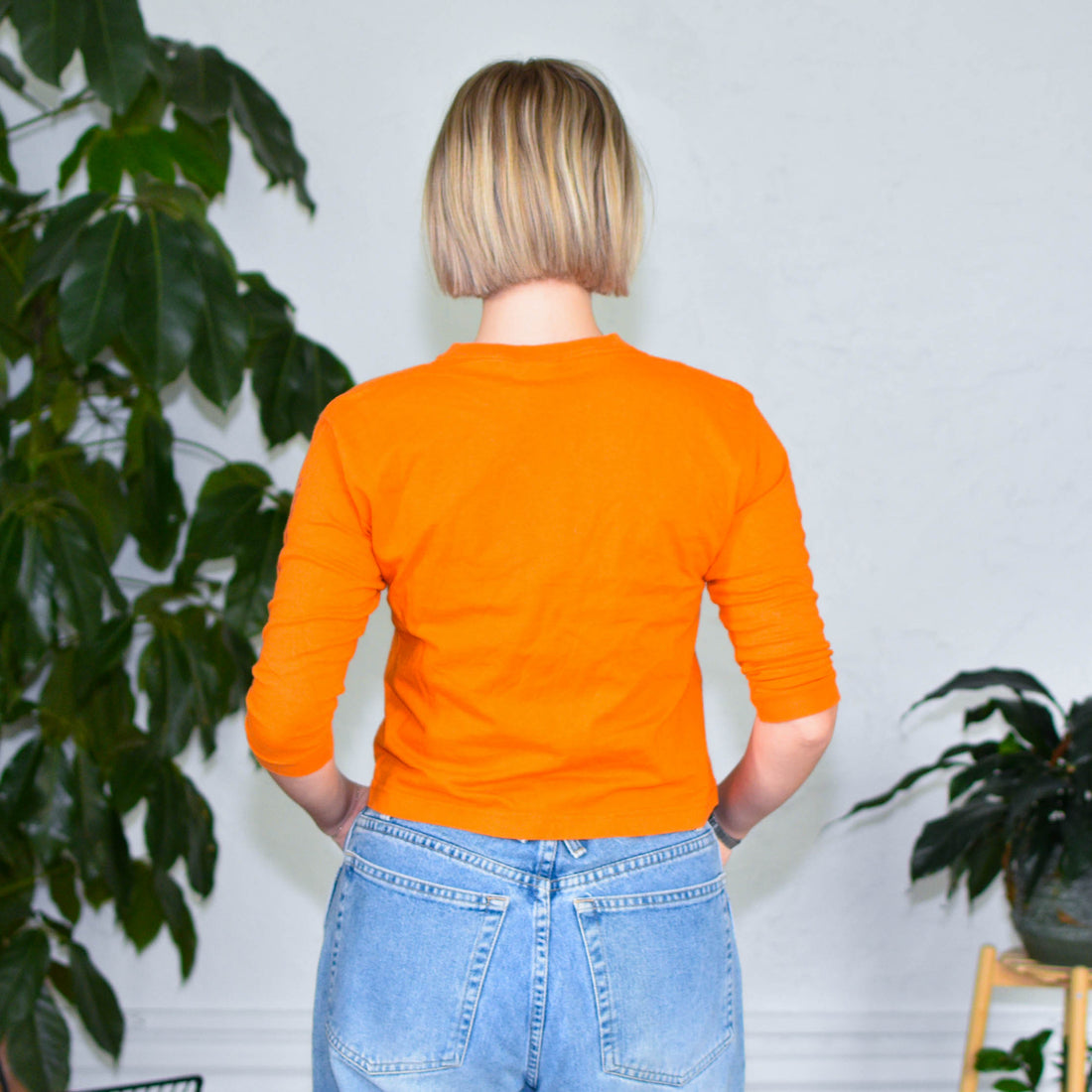 Y2K Ocean Pacific (OP) Orange Femme Long Sleeve