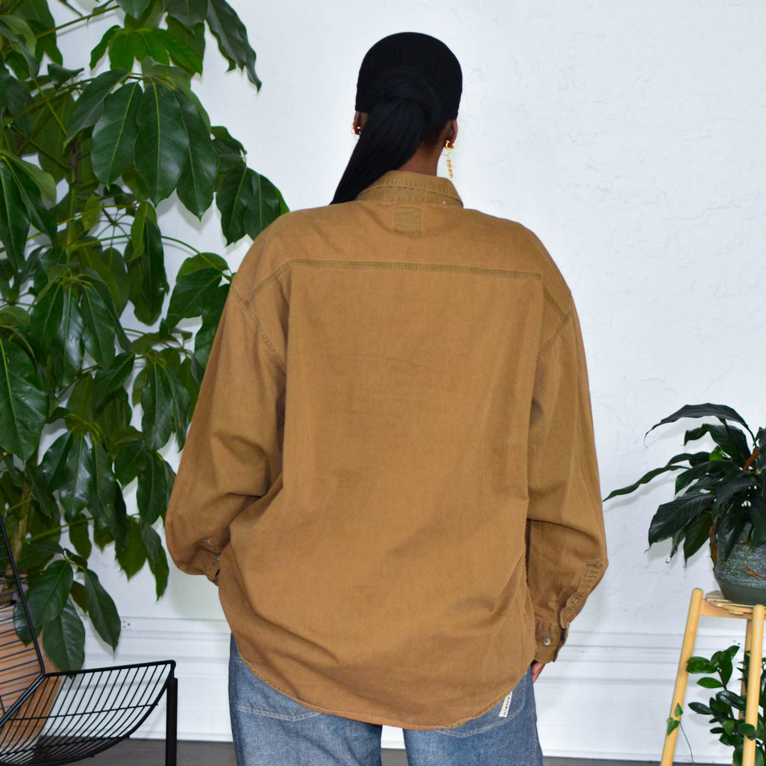 Vintage GAP Brown Long Sleeve Button Up