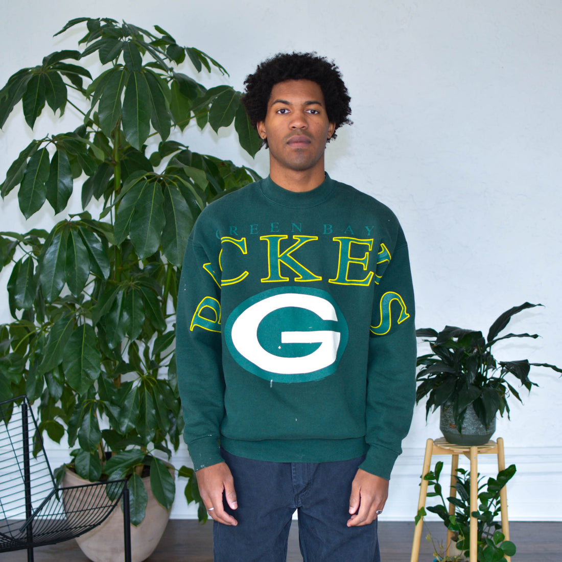 1992 Green Bay Packers Spell Out Crewneck