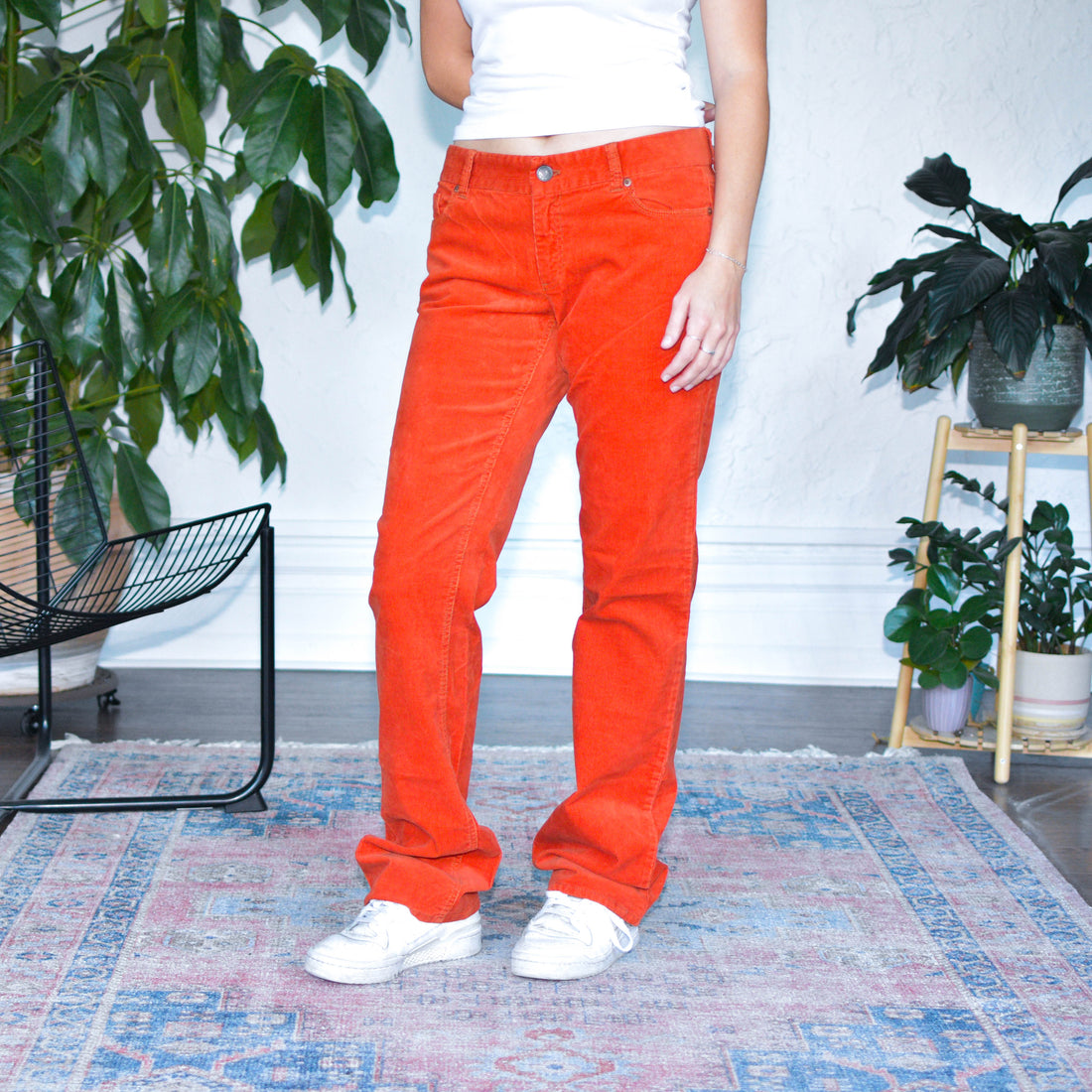 Vintage 2007 J. Crew Burnt Orange Corduroy Pants