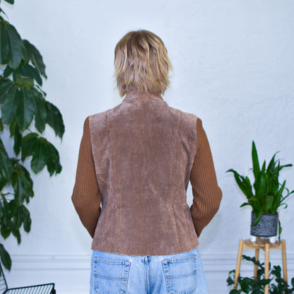 Vintage Y2K Live a Little Leather &amp; Knit Jacket