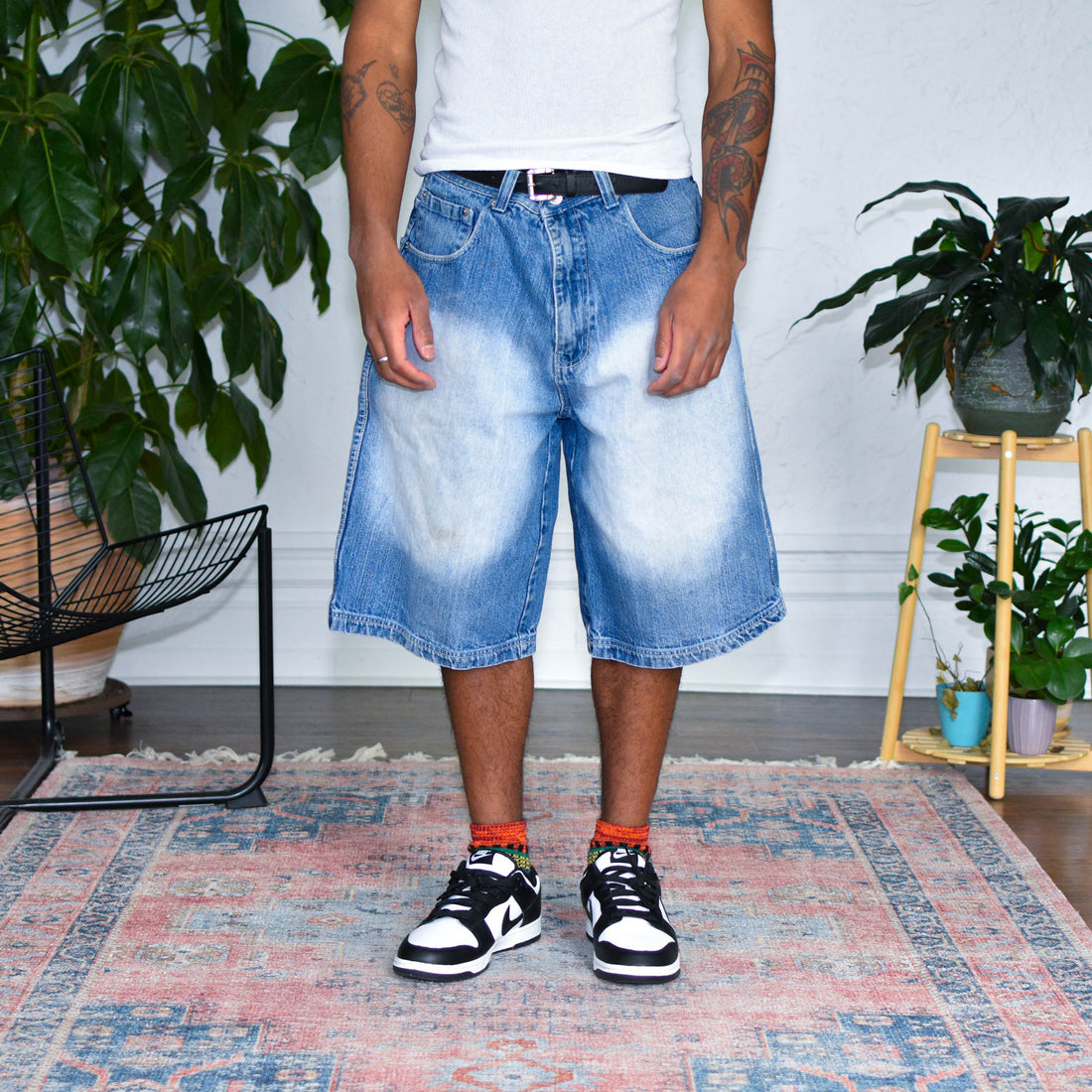 Y2k Koman Light Washed Out Jorts