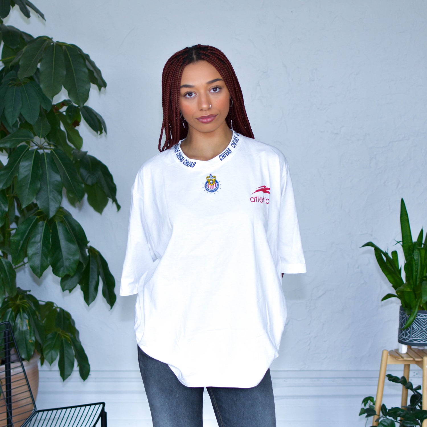 Vintage 90s Chivas de Guadalajara Logo Graphic T-Shirt