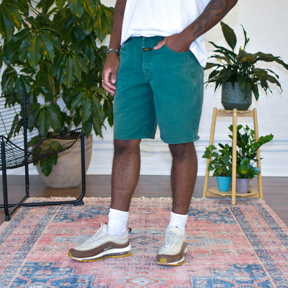 Marthie Francois Girbaud Green Jean Shorts