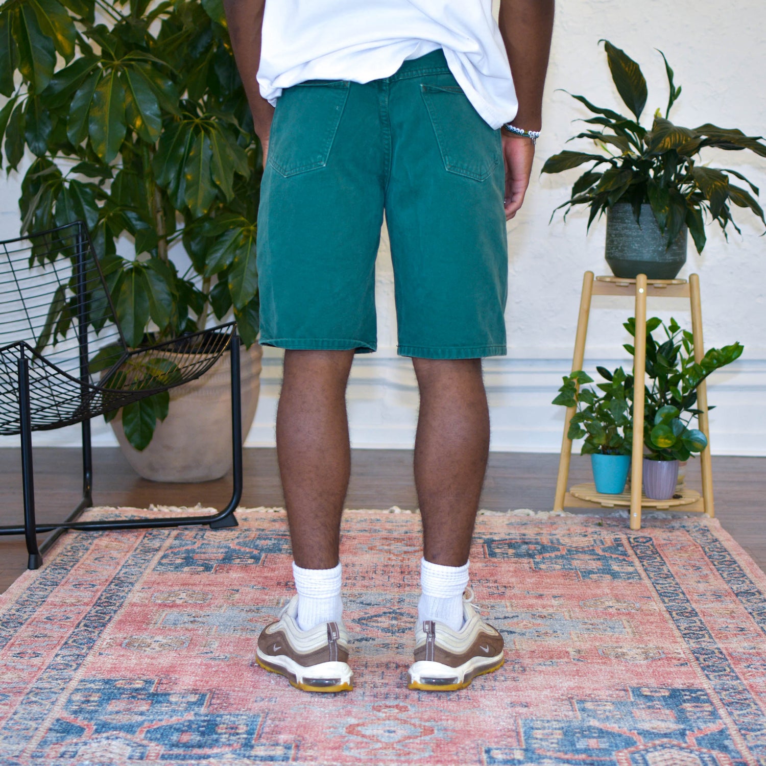 Marthie Francois Girbaud Green Jean Shorts