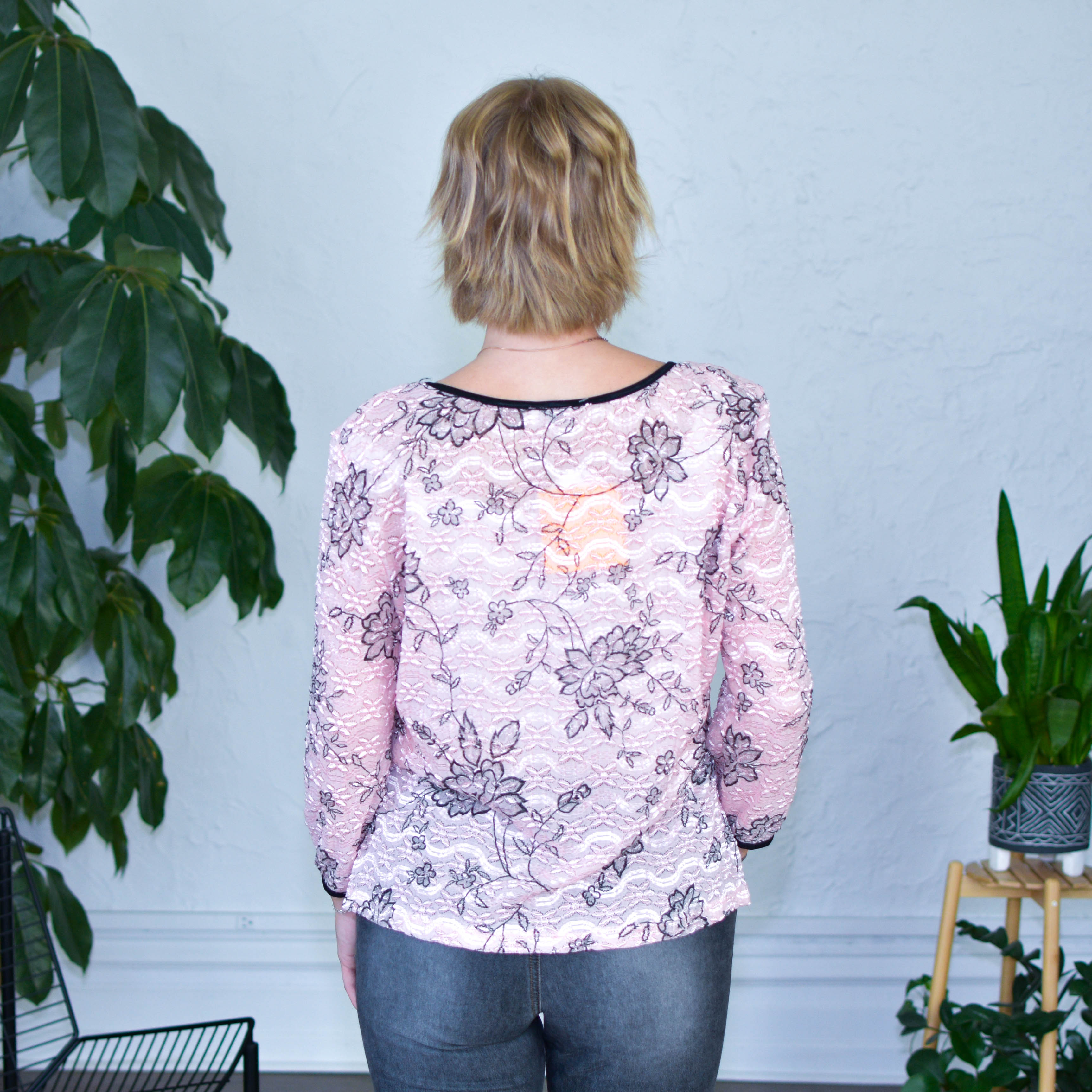 Y2K Creative Design Works Floral Lace Blouse