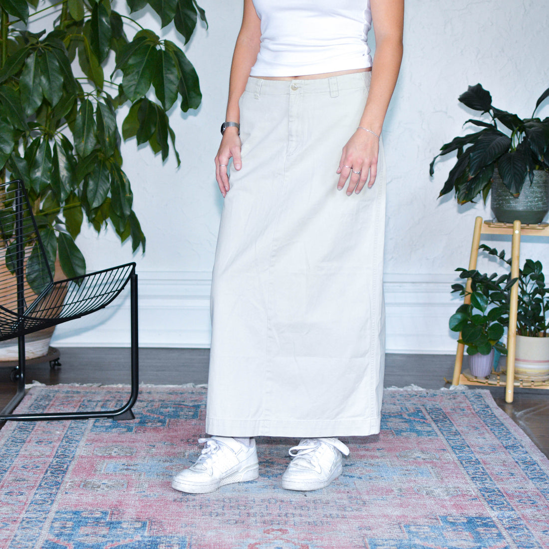 Vintage 90s Tan Gap Maxi Skirt