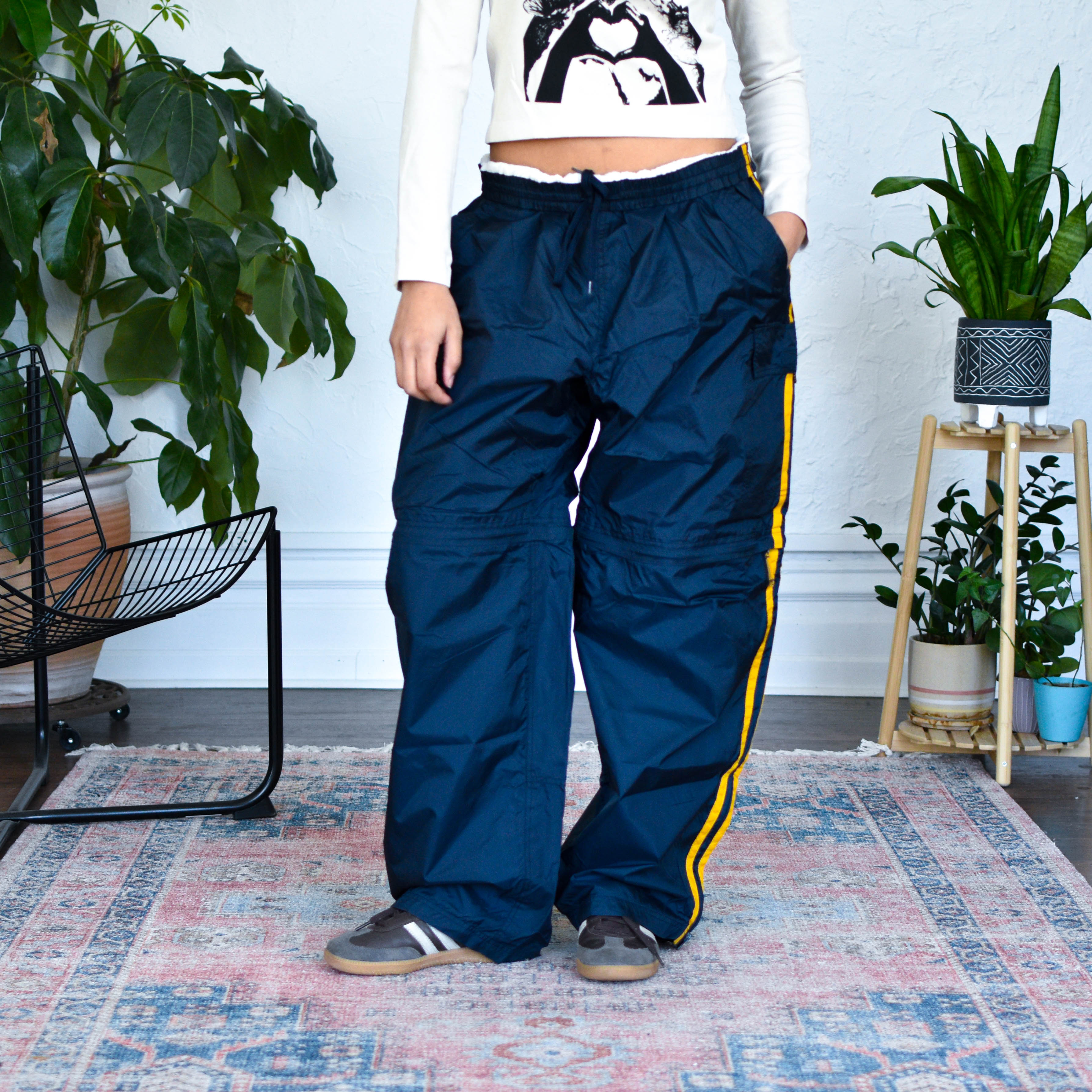 Vintage Y2K Insulated Convertible Track Pants