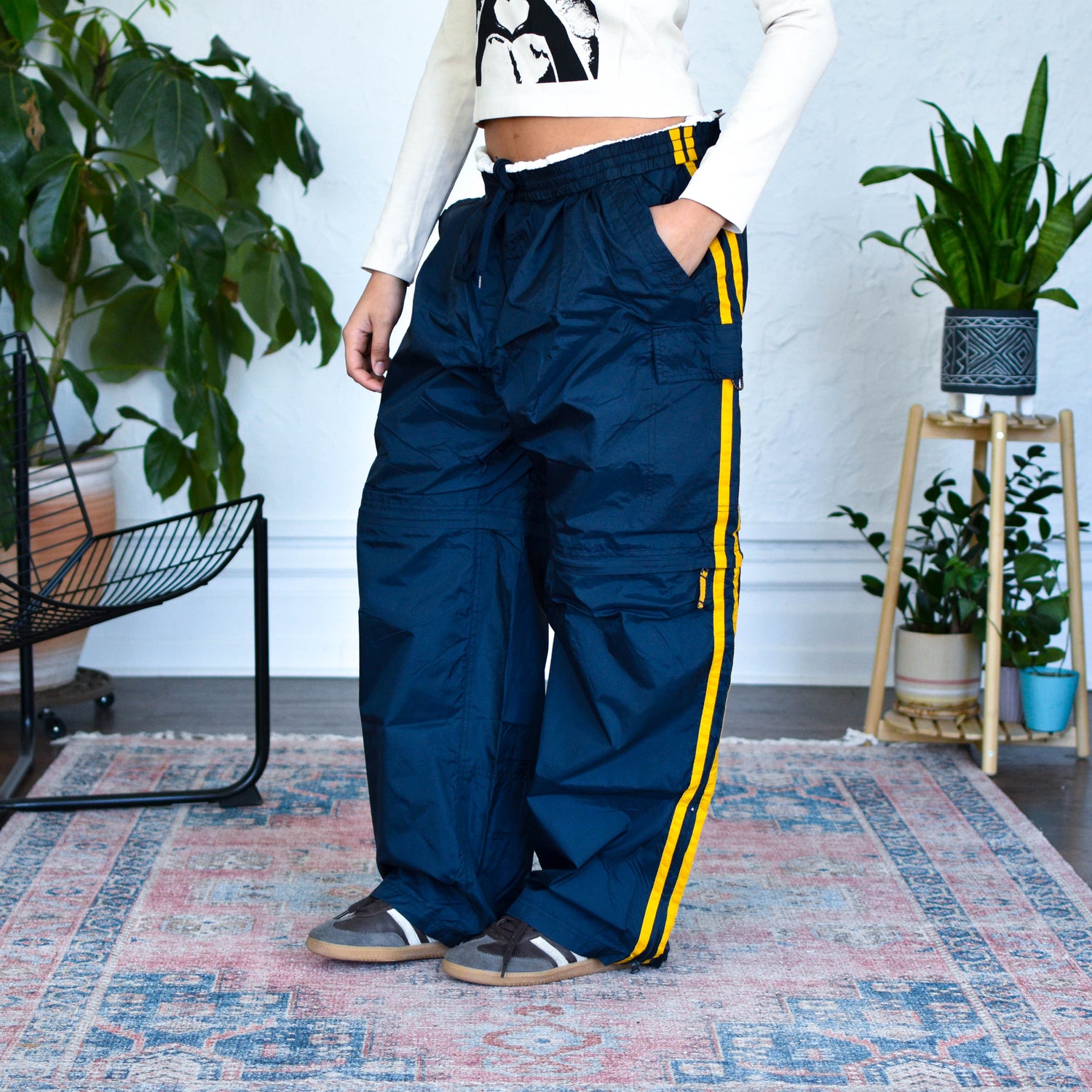 Vintage Y2K Insulated Convertible Track Pants