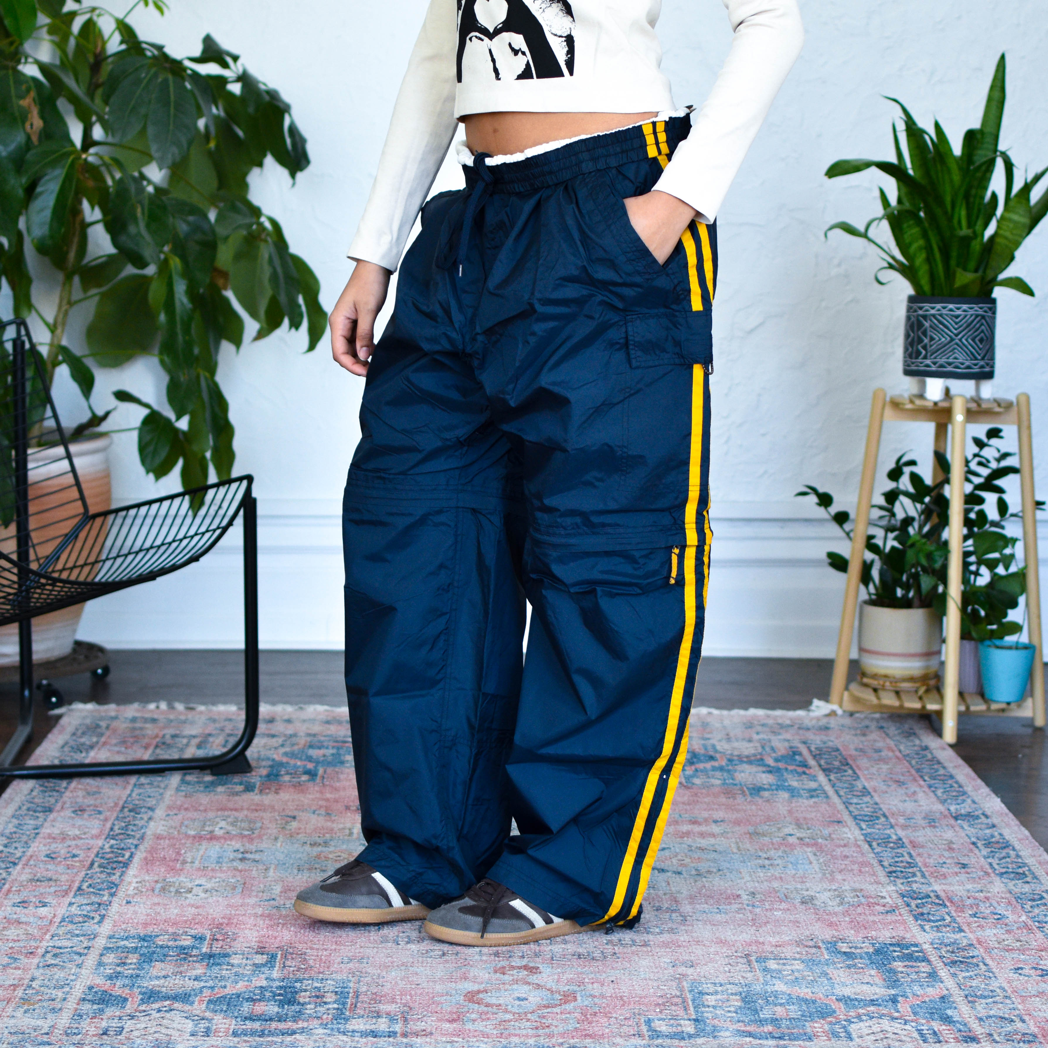 Vintage Y2K Insulated Convertible Track Pants