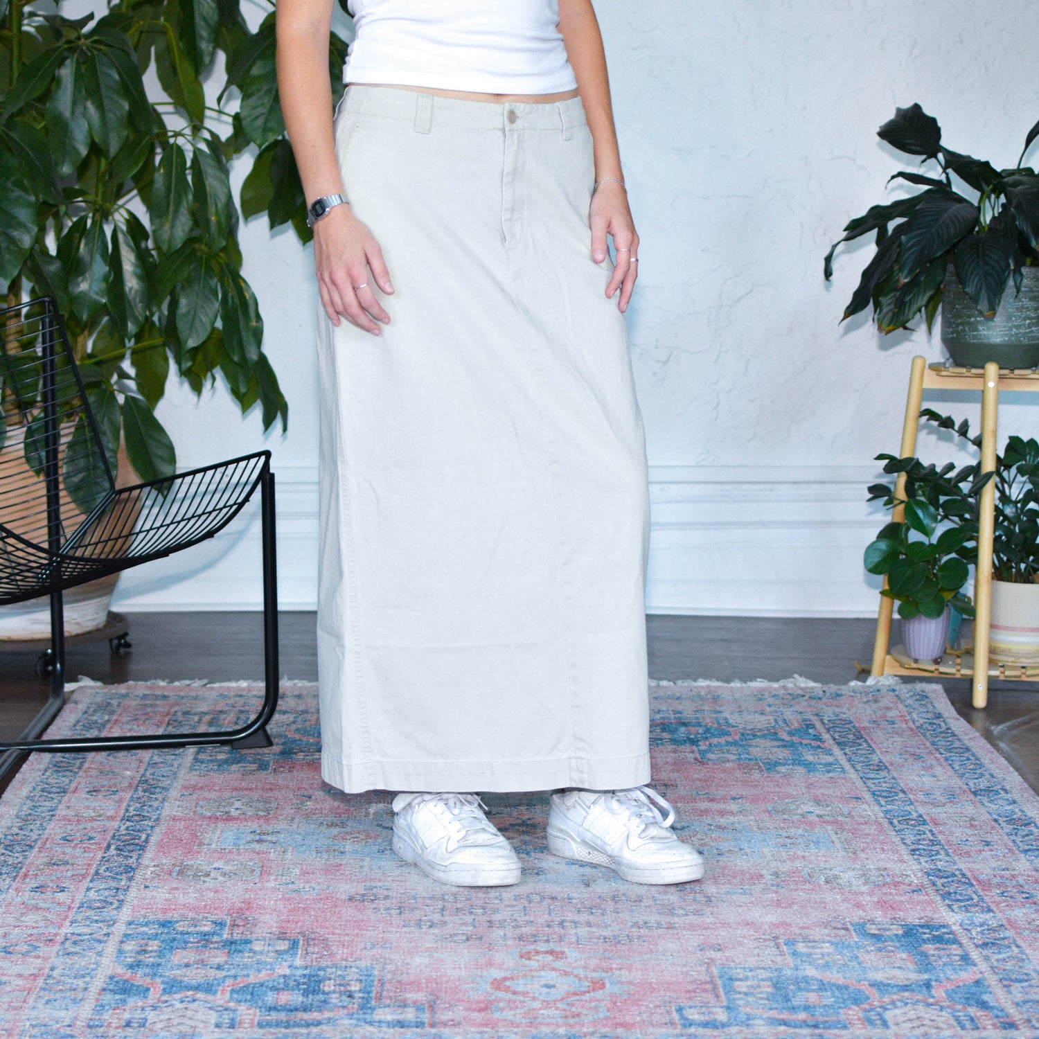 Vintage 90s Tan Gap Maxi Skirt