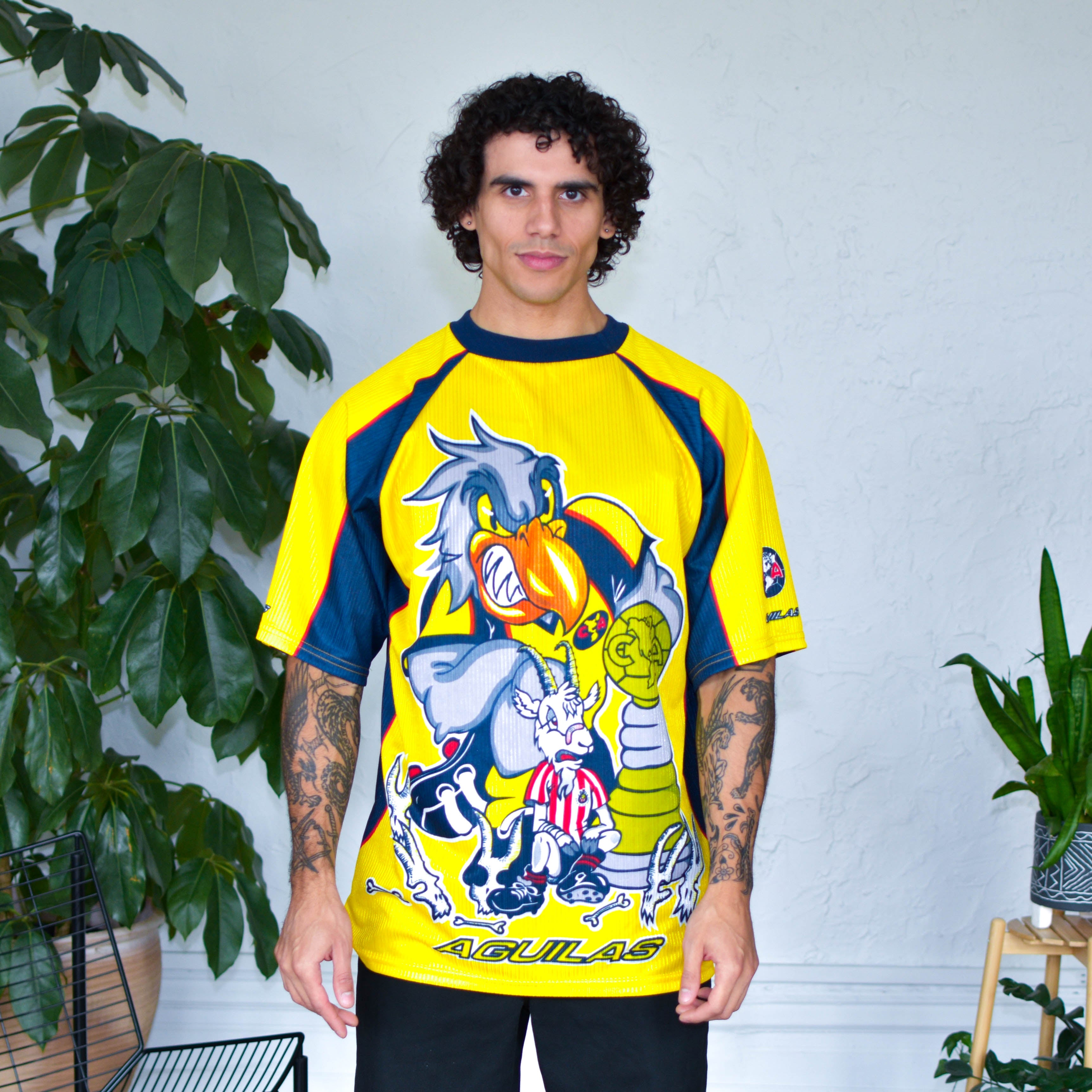 Vintage Club America Mascot Caricature AOP Jersey