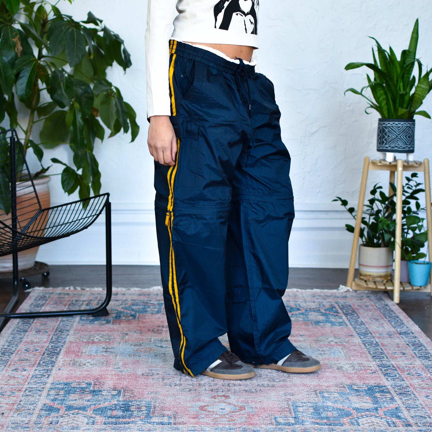 Vintage Y2K Insulated Convertible Track Pants
