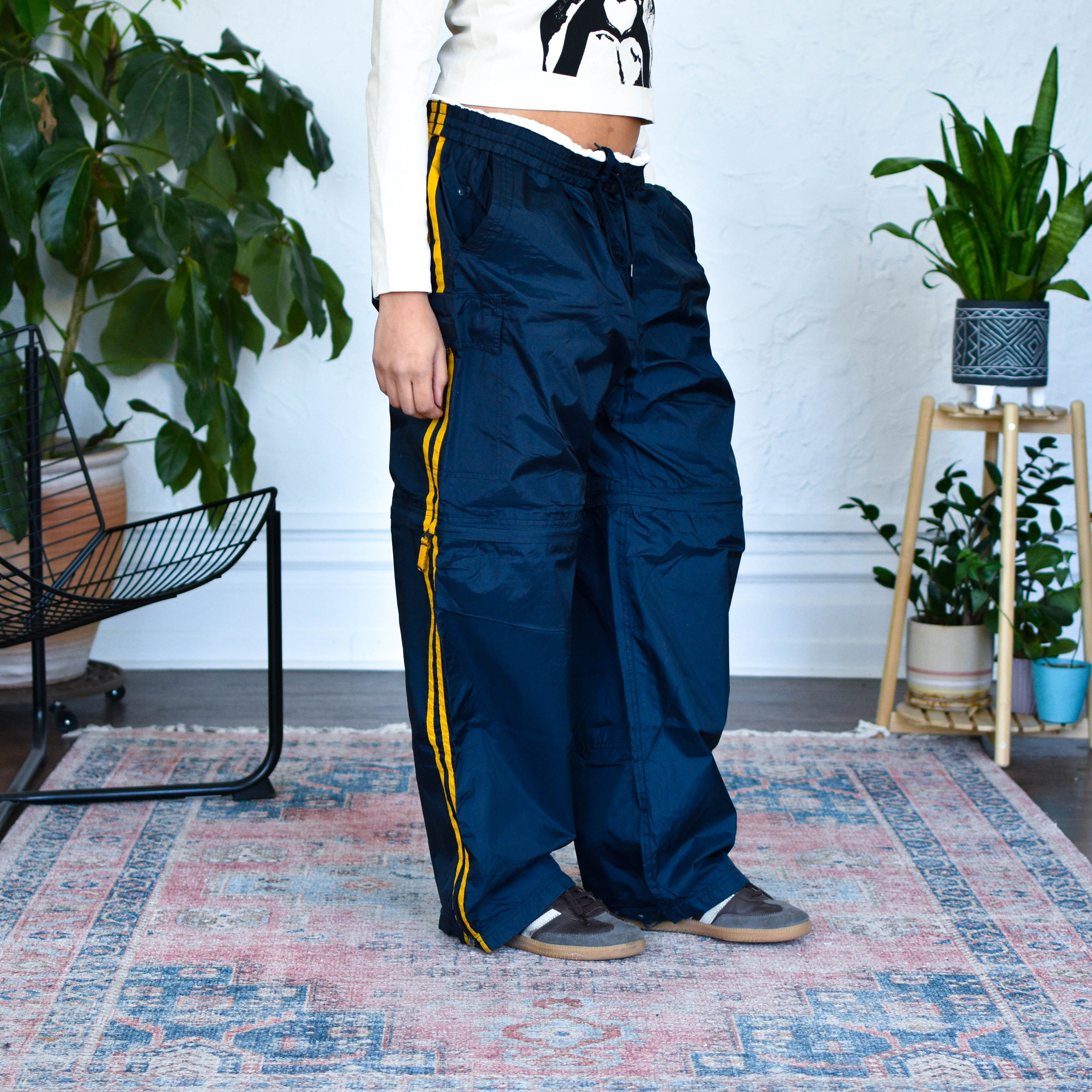Vintage Y2K Insulated Convertible Track Pants