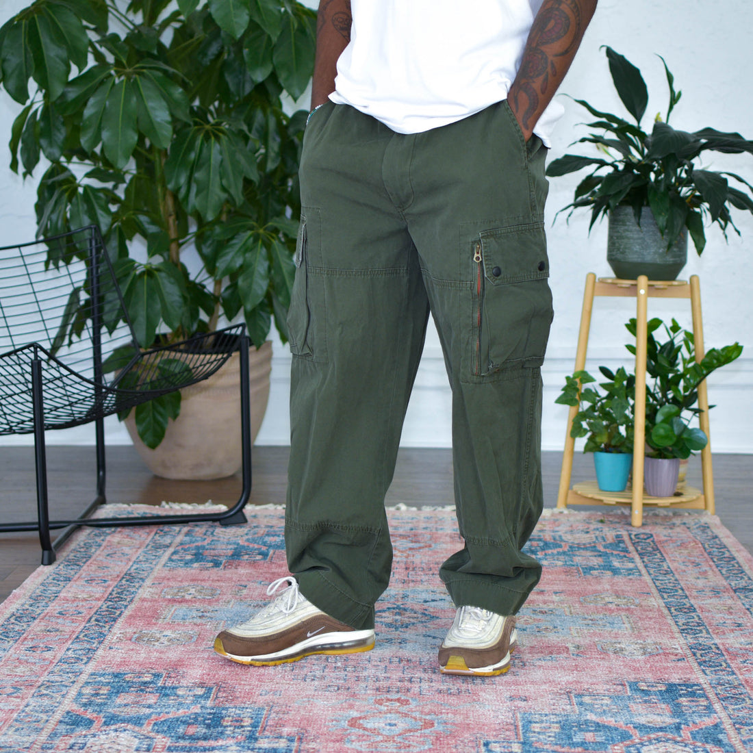 Vintage Polo Ralph Lauren Green Cargo Pants