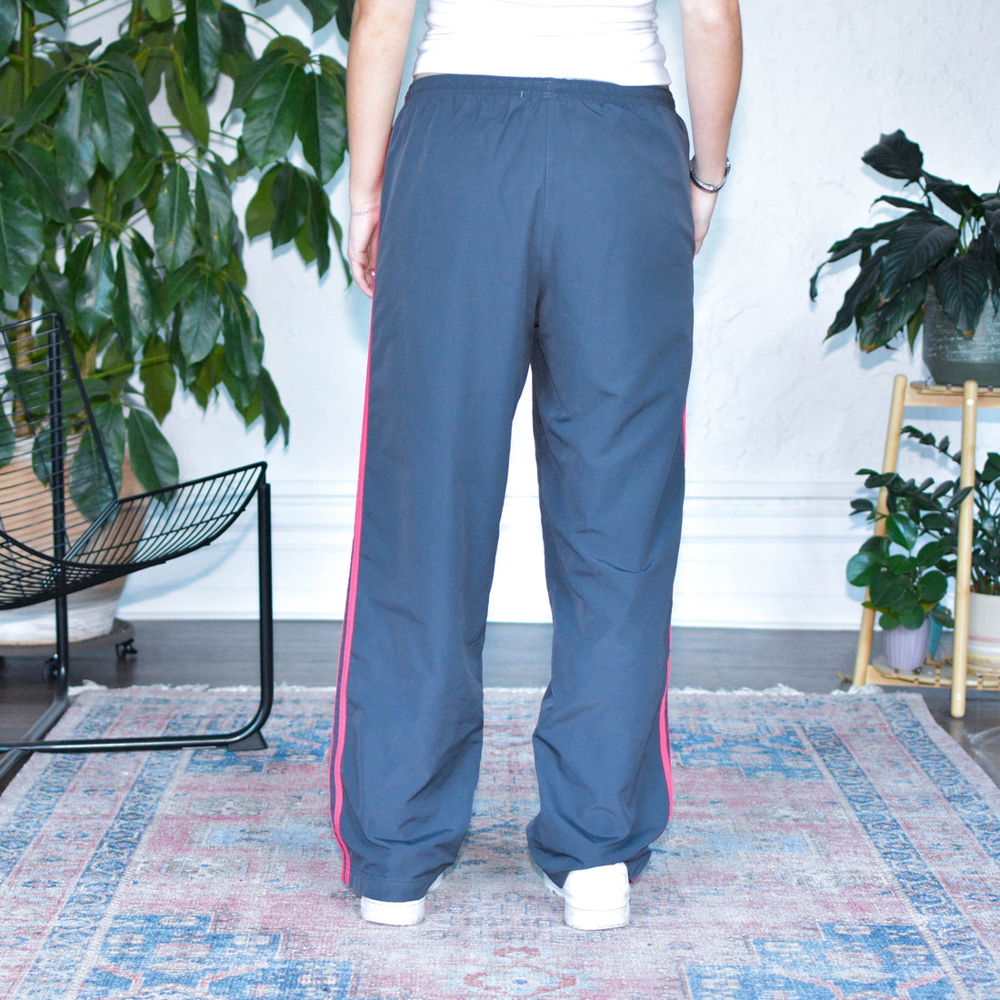 Vintage 2009 Adidas Femme Pink and Gray Track Pants