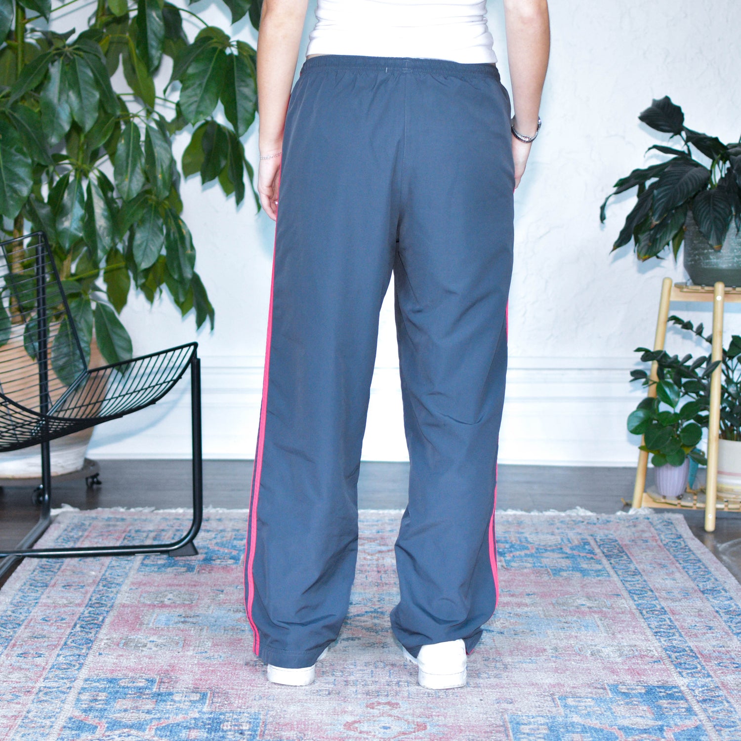 Vintage 2009 Adidas Femme Pink and Gray Track Pants