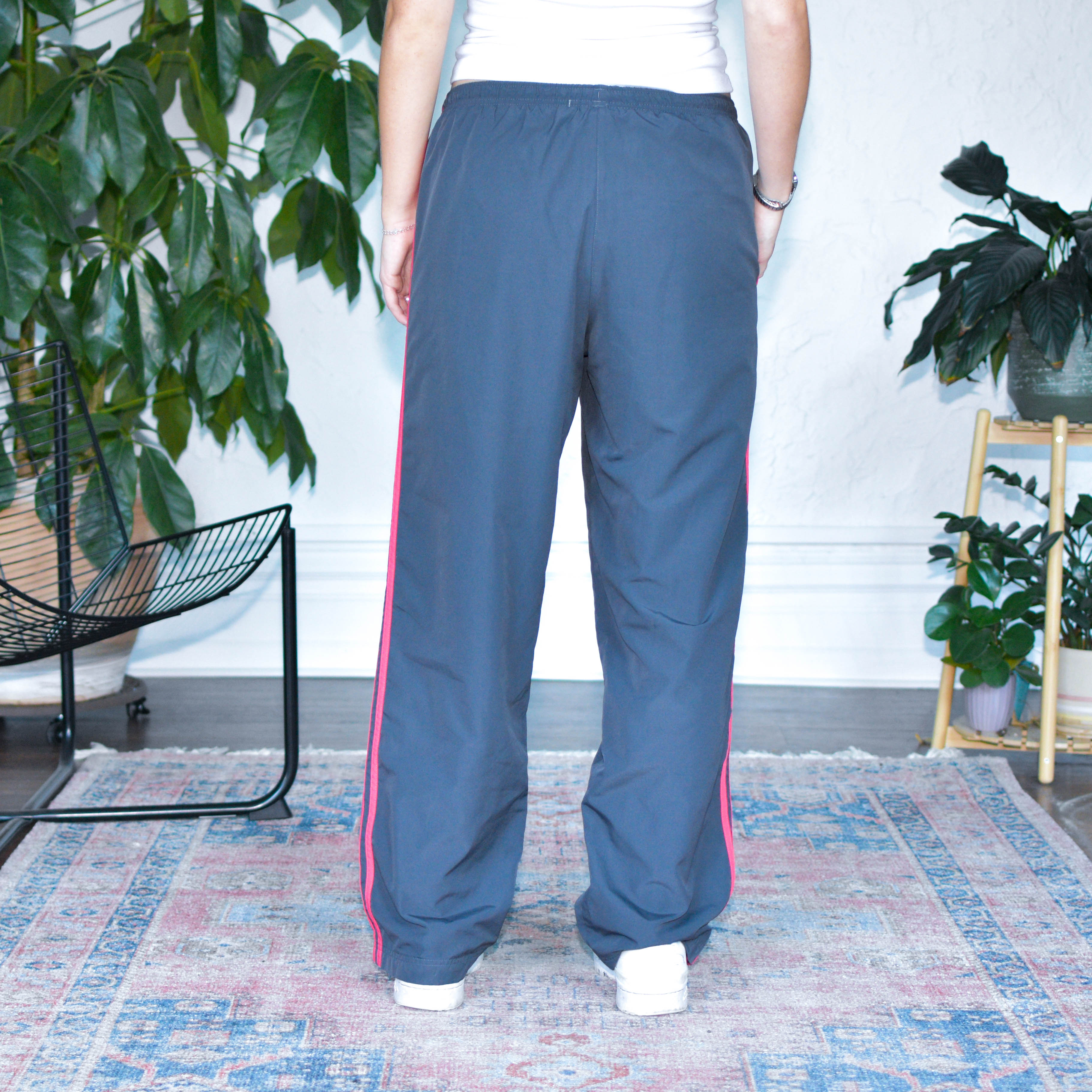 Vintage 2009 Adidas Femme Pink and Gray Track Pants
