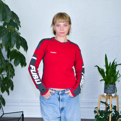 Vintage Y2K FUBU Sports Knit Long-Sleeve Sweatshirt