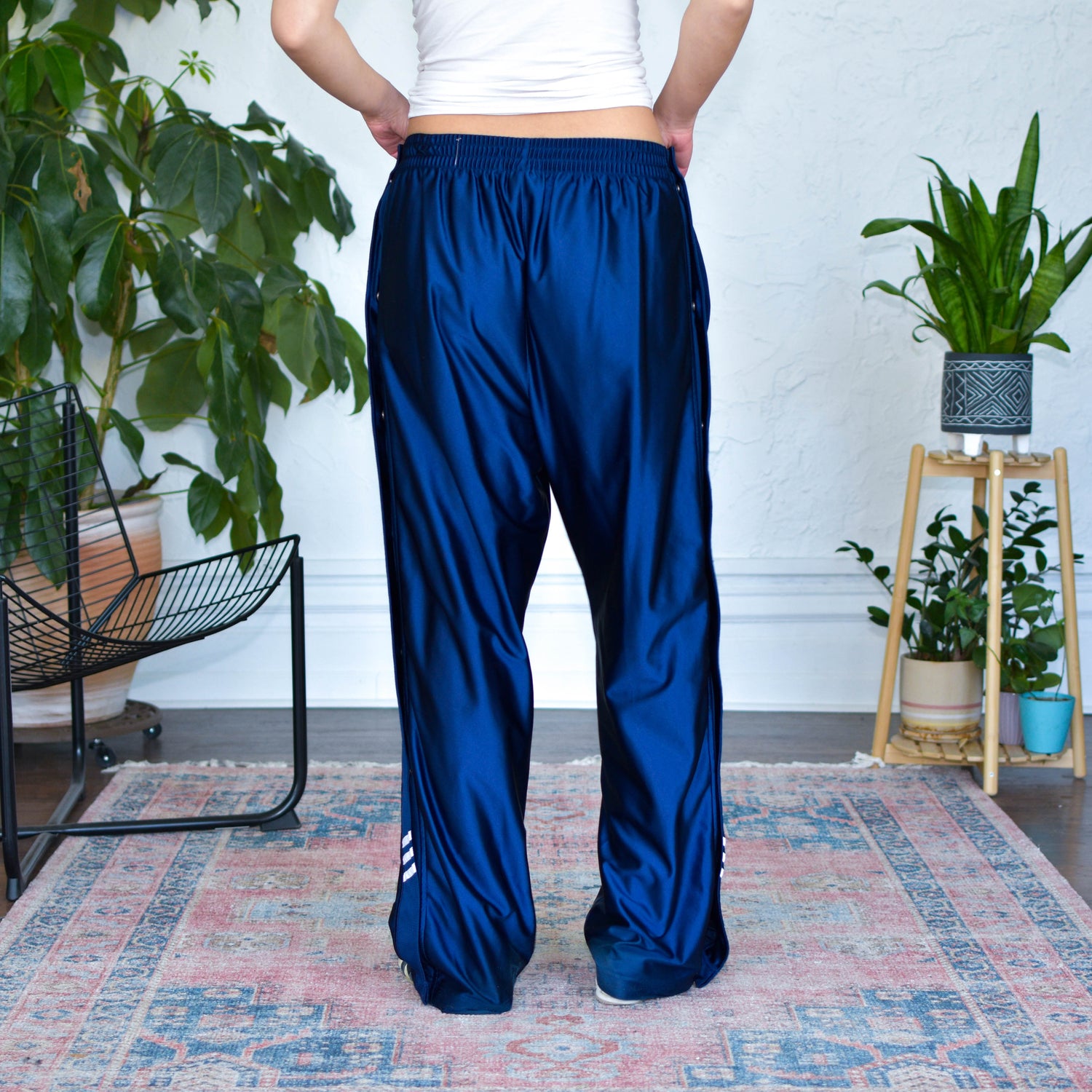 Vintage Y2K Adidas Navy Break-Away Track Pants