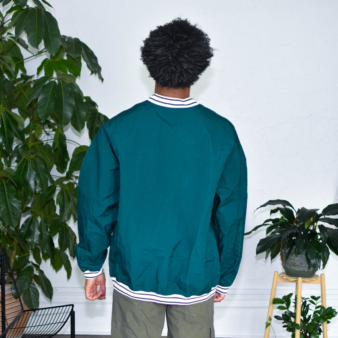 Vintage Nike Green Pull Over Windbreaker