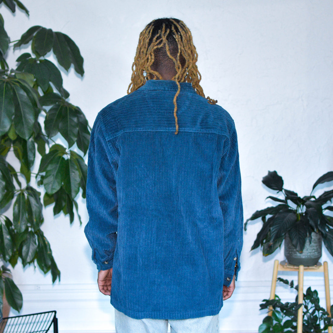 Vintage Long-Sleeve North Crest Corduroy Zip-Up Jacket