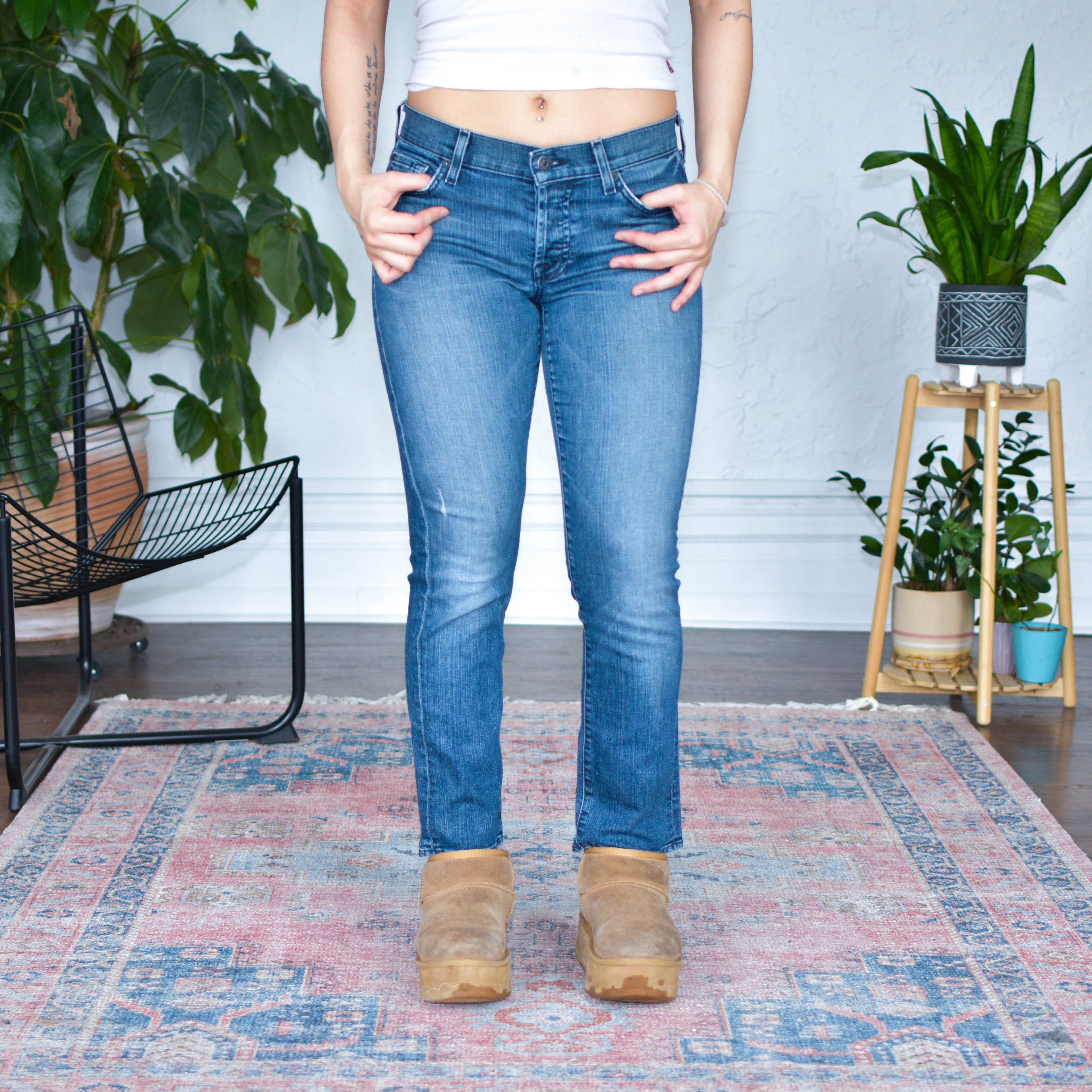 Vintage 7 For All Mankind "Rickie" Straight Leg Jeans