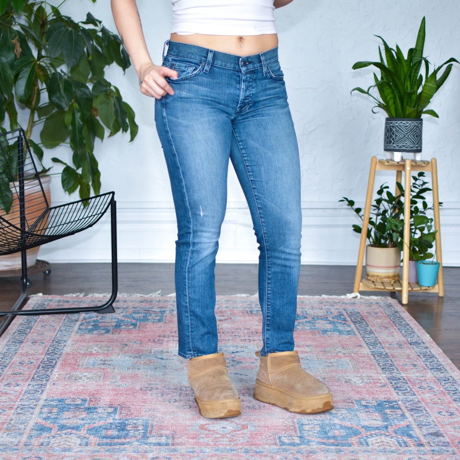Vintage 7 For All Mankind "Rickie" Straight Leg Jeans