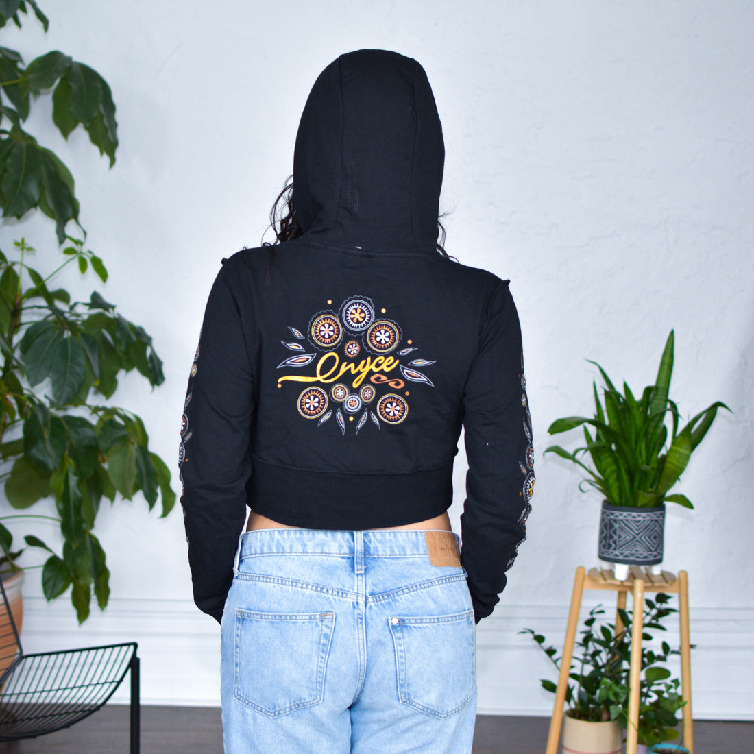 Vintage Y2K Enyce Cropped Hoodie