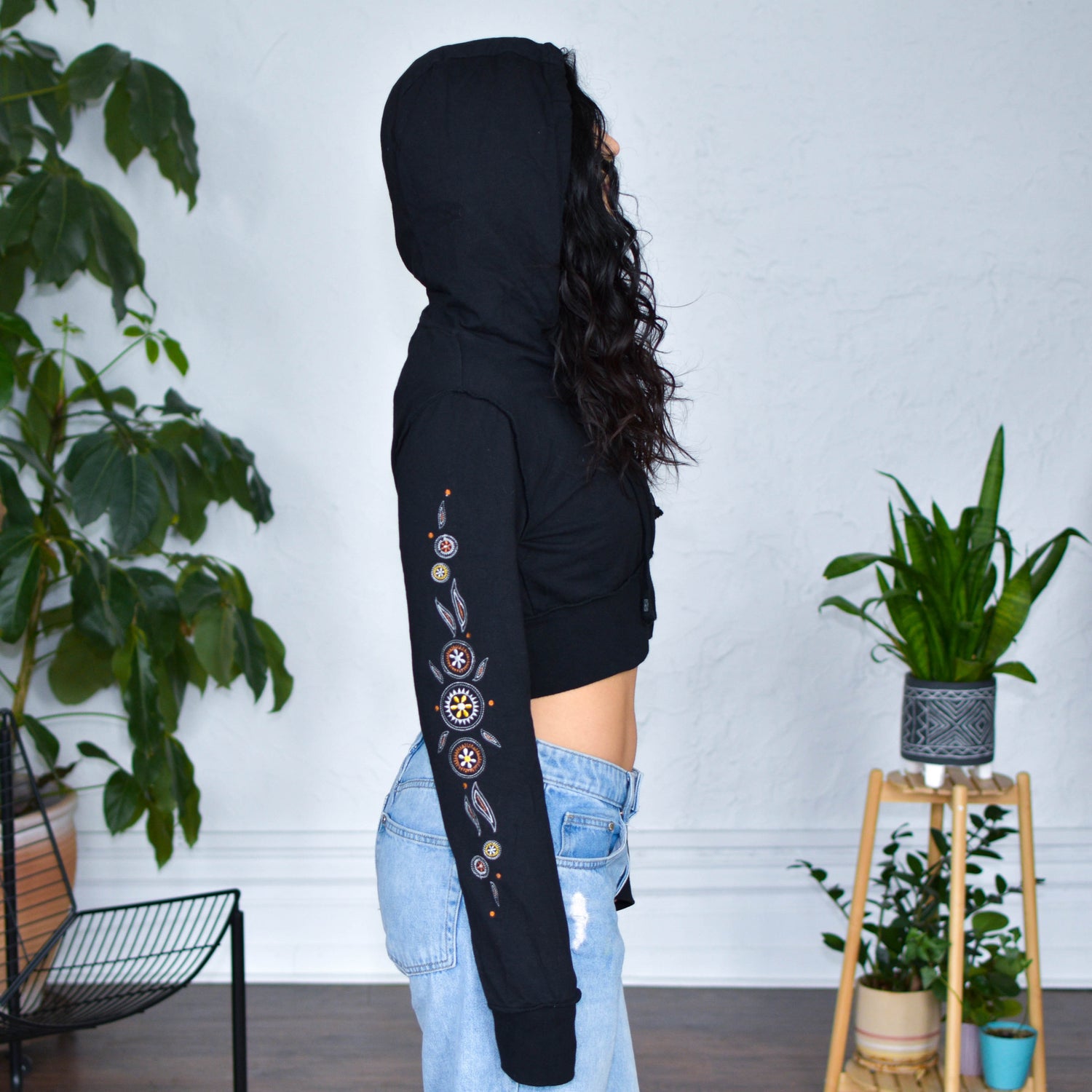 Vintage Y2K Enyce Cropped Hoodie