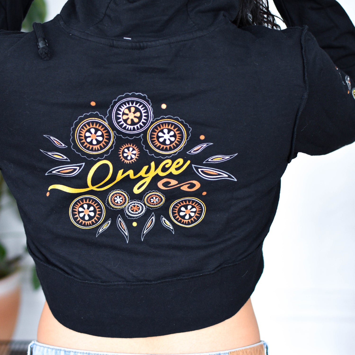 Vintage Y2K Enyce Cropped Hoodie