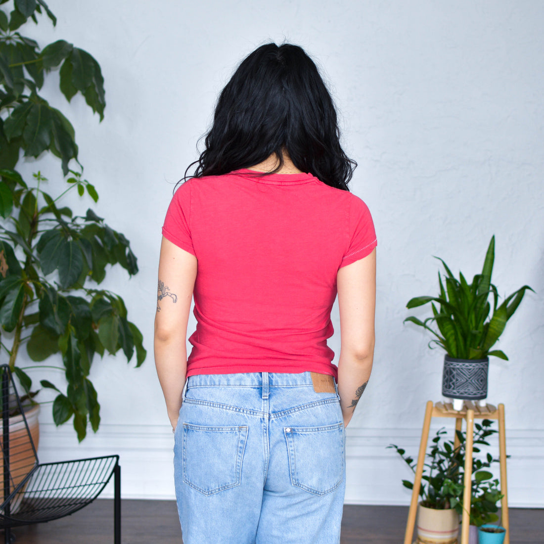 Y2K Femme Lucky Brand Hot Pink Graphic T-Shirt